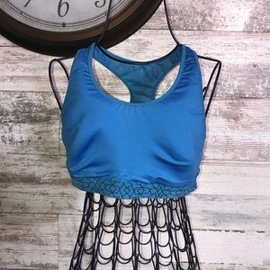 Nike dri fit sports bra size medium blue and black gym bra athletic bra Nike top